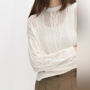 Open-knit sweater